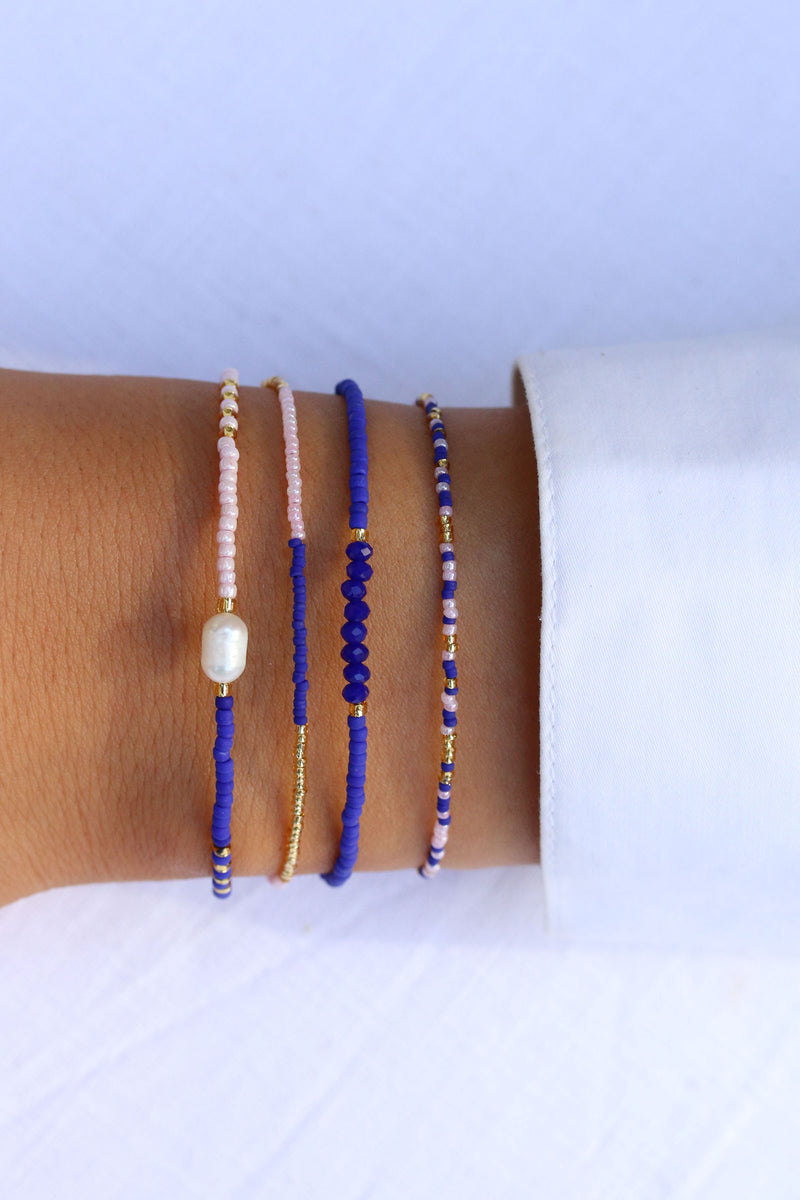 Bracelet Tiara Frosted Indigo Blush Indigo Jewellery