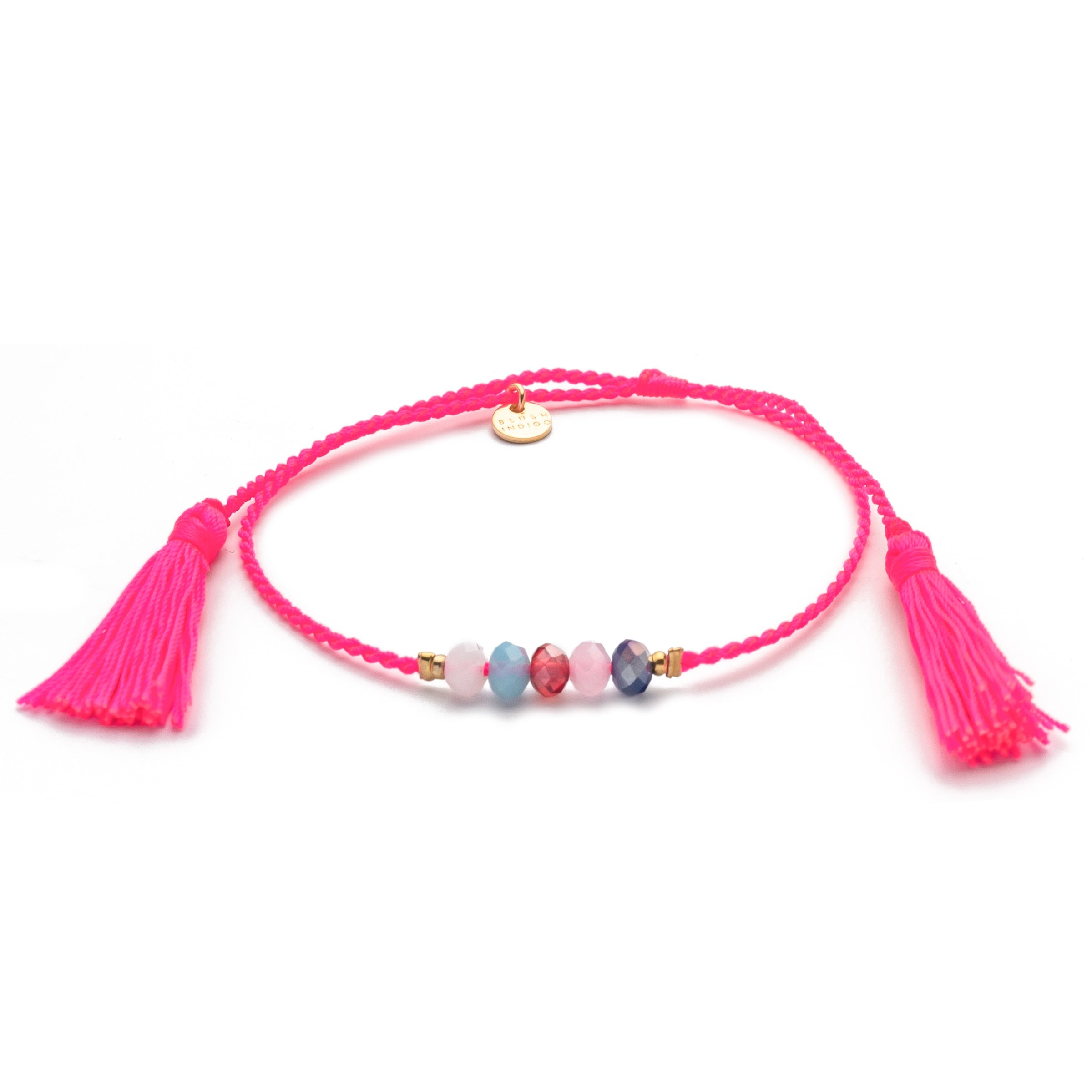 Armband Hello Tassel – Pink Mix