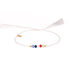 Armband Hello Tassel – White Mix