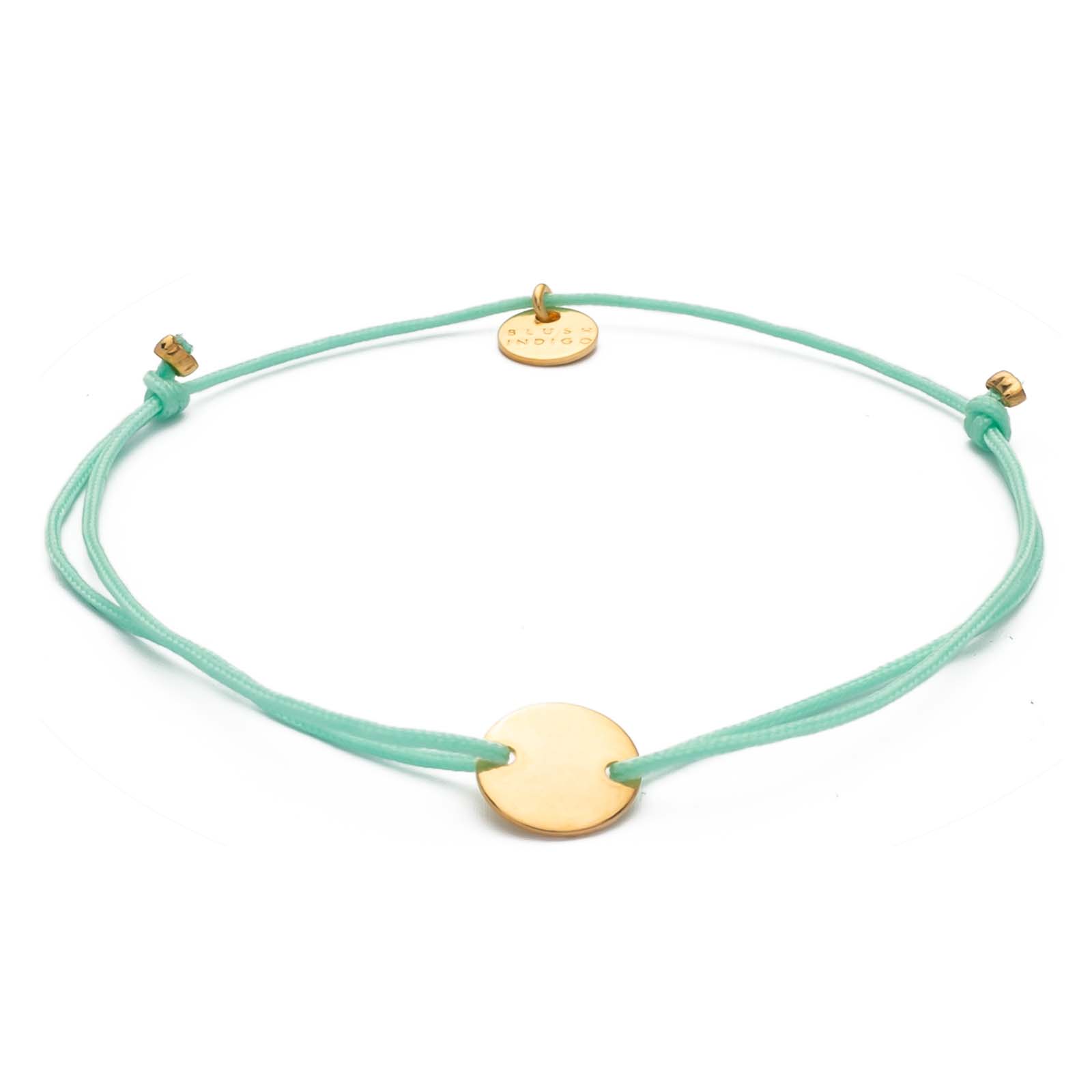 Armband Darling Disc gold – Aqua Marine