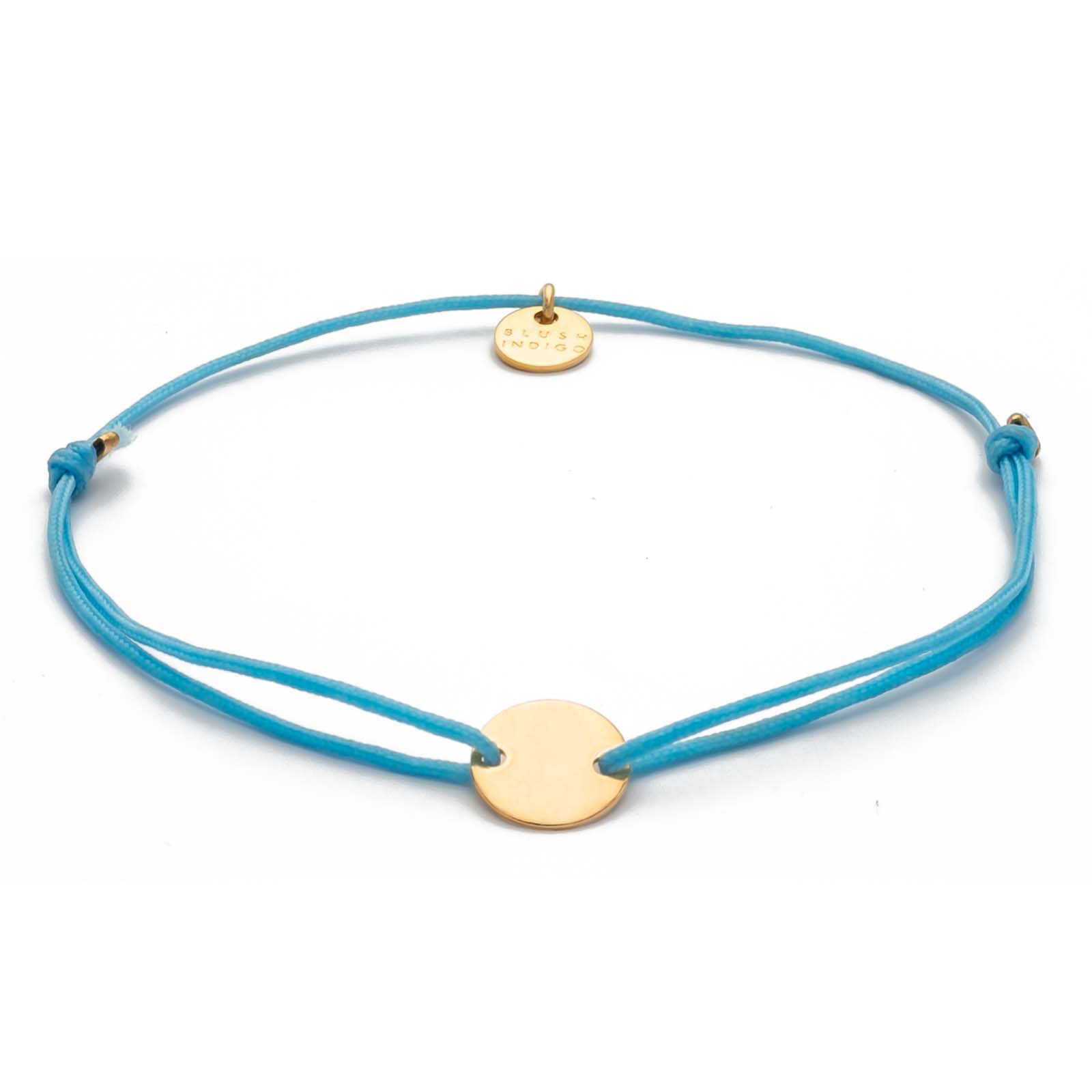 Armband Darling Disc gold – Sky Blue