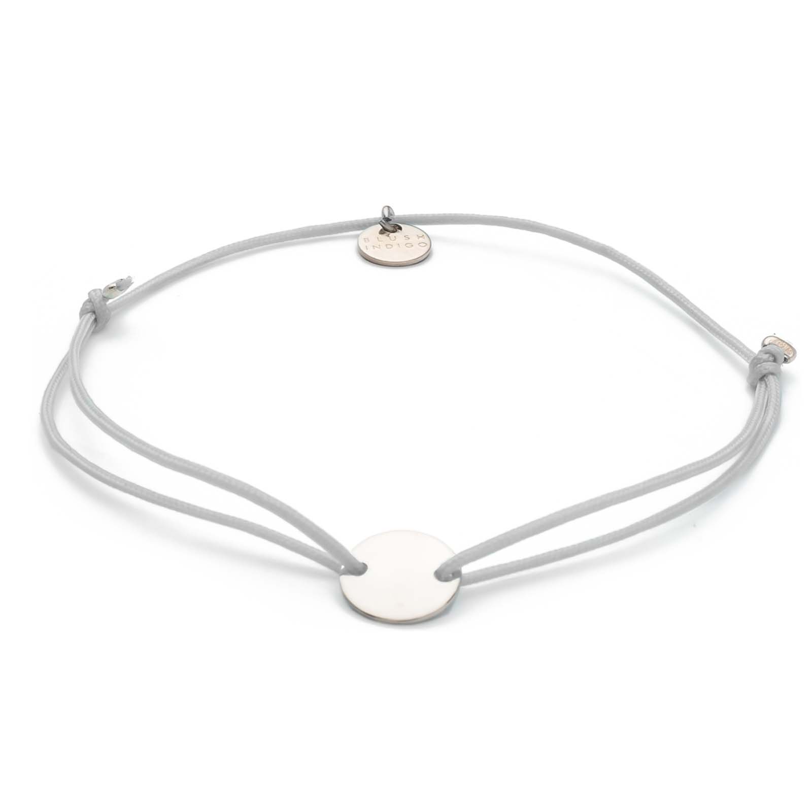 Armband Darling Disc silber – Light Grey