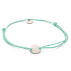 Armband Darling Disc silber – Aqua Marine