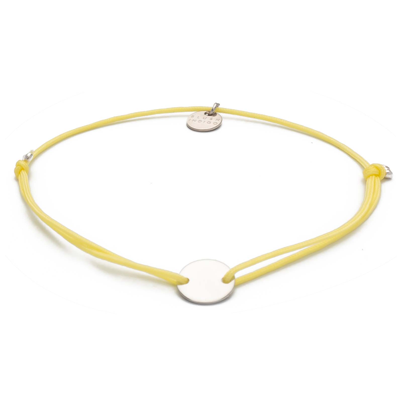 Armband Darling Disc silber – Soft Yellow