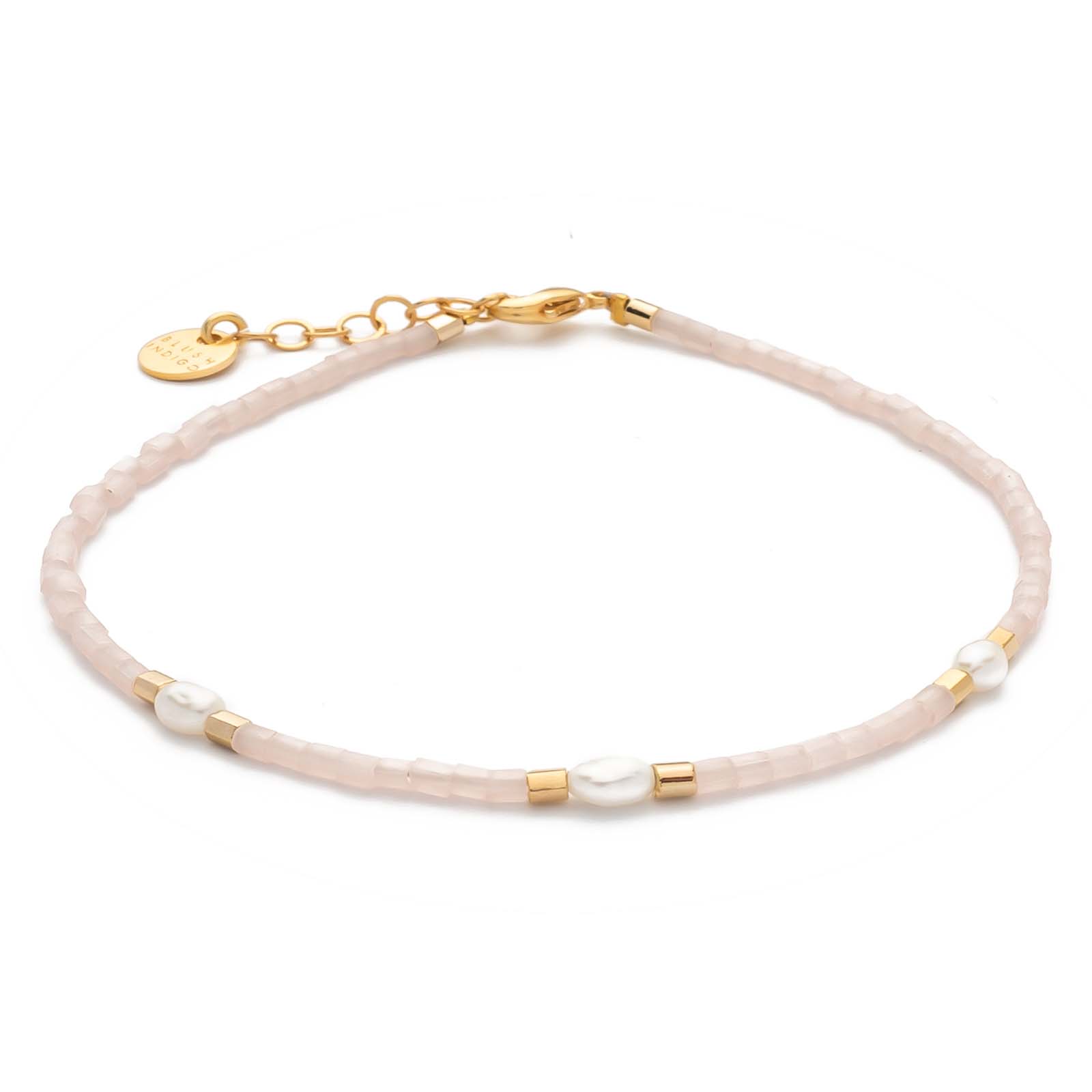 Armband Capri – Blush Rose 3 Süßwasserperlen
