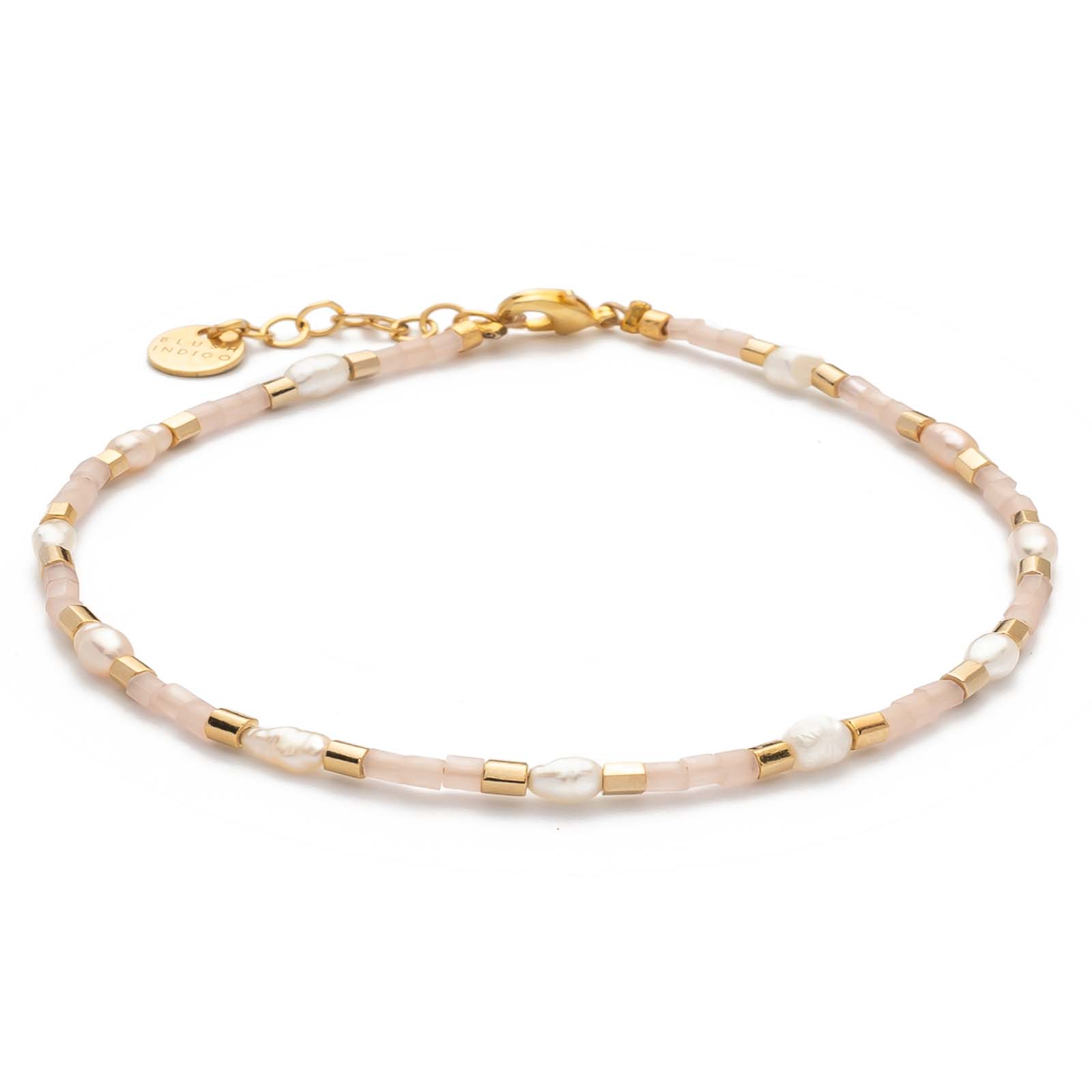 Armband Capri – Blush Rose 11 Süßwasserperlen