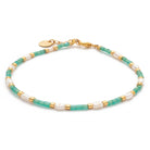 Armband Capri – Ocean Green 11 Süßwasserperlen