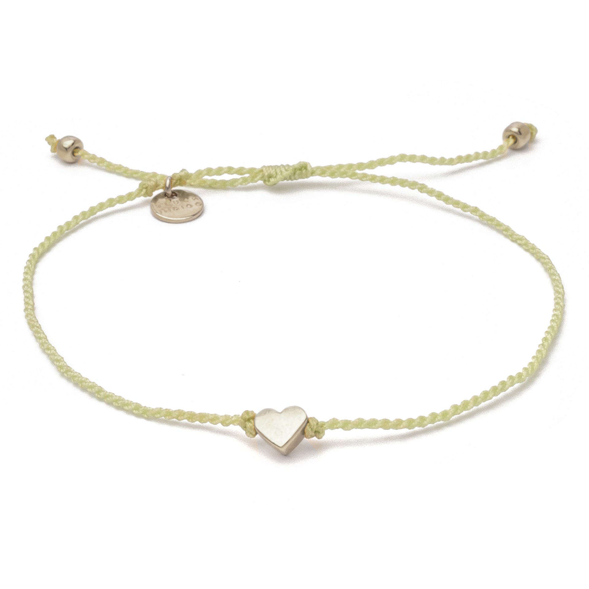 Armband Amore - Light Green silber