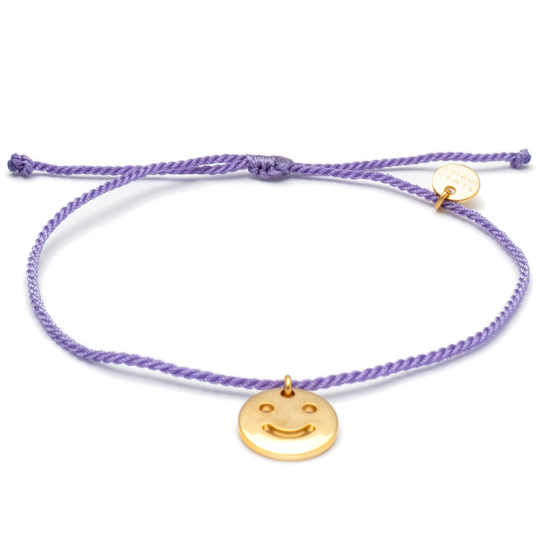 Bracelet True Temple with Smiley Lilac Gold