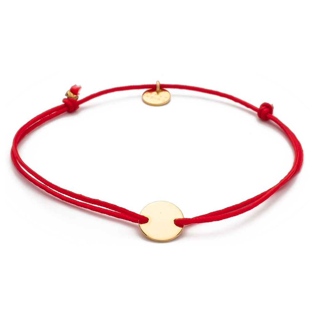 Armband Darling Disc gold – Rot