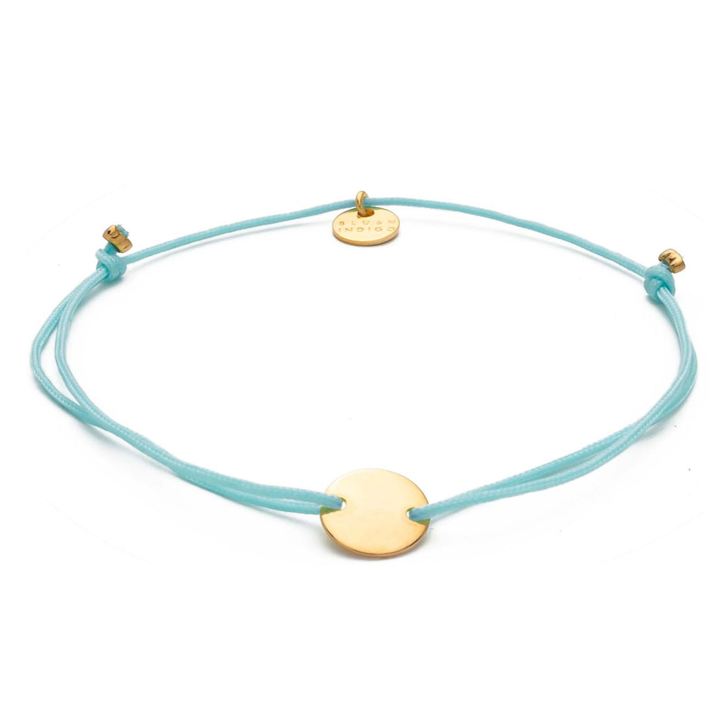 Armband Darling Disc gold – Pale Blue
